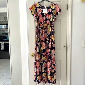 Isabel Maternity Floral Dress